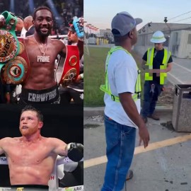 Man Goes Viral Collecting Money After Canelo Defeat to Crawford