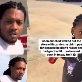 Woman Stunned as Husband Returns to Store to Pay for Candy Their Daughter Stole